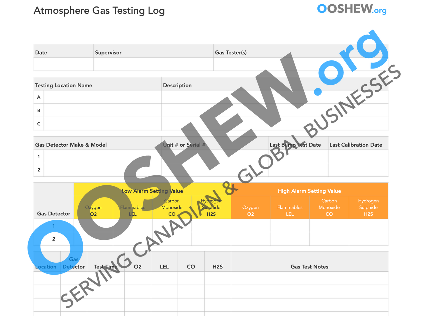 Confined Space Entry Documents
